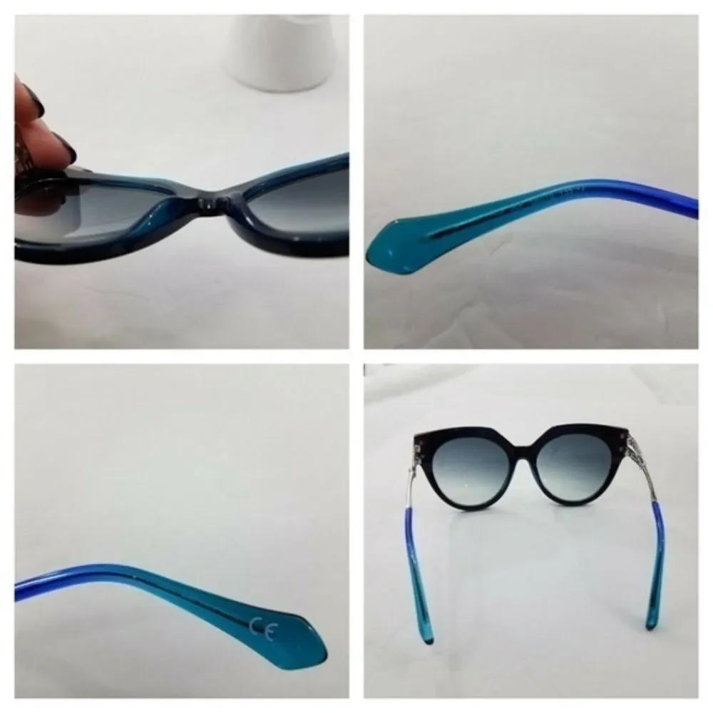 Roberto Cavalli Havana Cat Eye Sunglasses Blue‎ Bla